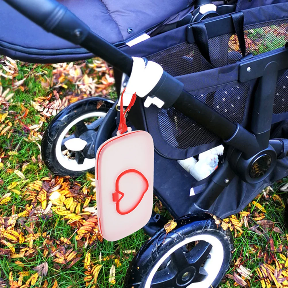 

2pcs Portable Wipes Box Travel Wipe Case For Diaper Bag Stroller Crib Lightweight Wipe Dispenser Outdoor Use