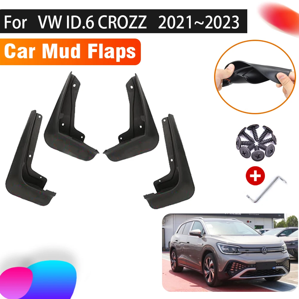 

Car Mud Flaps For VW ID 6 CROZZ Accessories Volkswagen ID6 2021~2023 Car Mudguards Splash Guard Front Rear Fenders Accessories