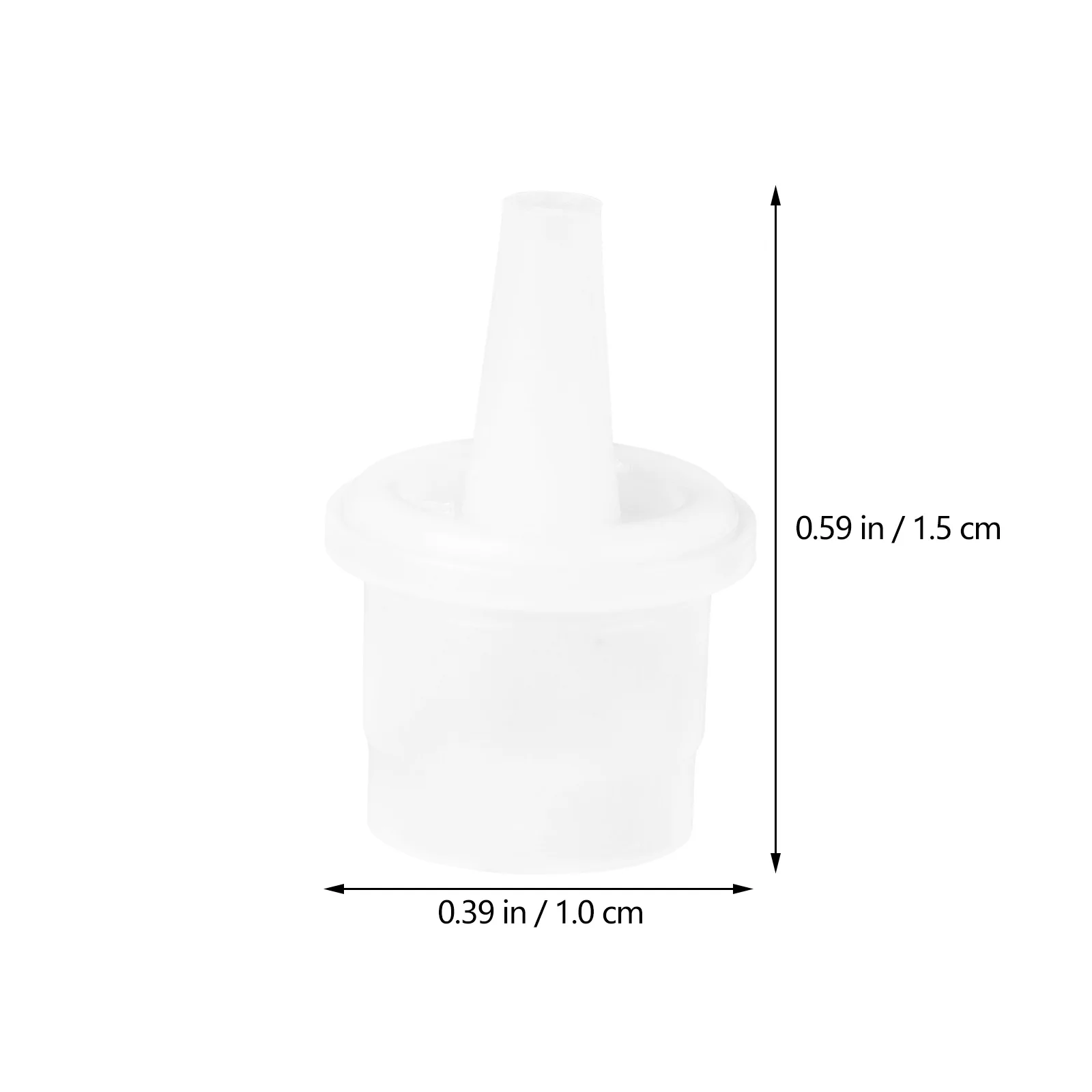 20 pz Colla Per Ciglia Bottiglia Punta di Ricambio Anti-Bloccante Ugello Trasparente Per Strumenti di Estensione Delle Ciglia Mascara Innestato