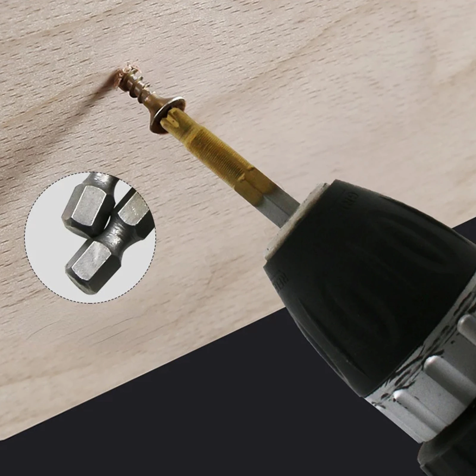 PH2 Magnetic Screwdriver Bit 1/4 Inch Handle Titanium Coating Screwdriver Bit Anti-skid Electric Drill Power Tools