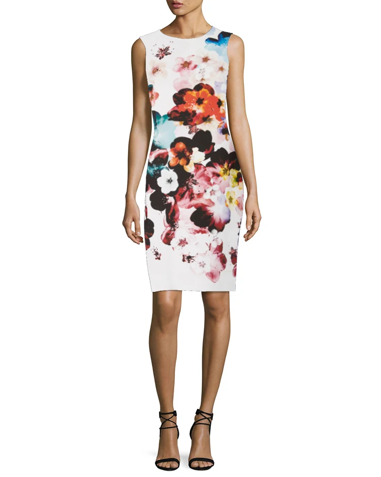 Nouveau 202 grande taille célébrité imprimé moulante Dr jupe crayon Sle trajet h-ape fibre de Polyester taille moyenne Dr