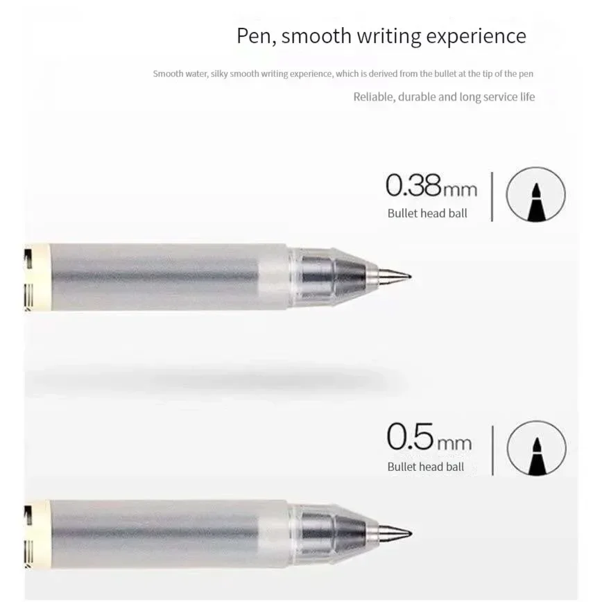 6/8Pcs/Set MUJIs Gel Pen Black/Red/Blue 0.38/0.5mm Ink Japan Color Pen Office School Ballpoint Pen Japanese Kawaii Stationery image 5