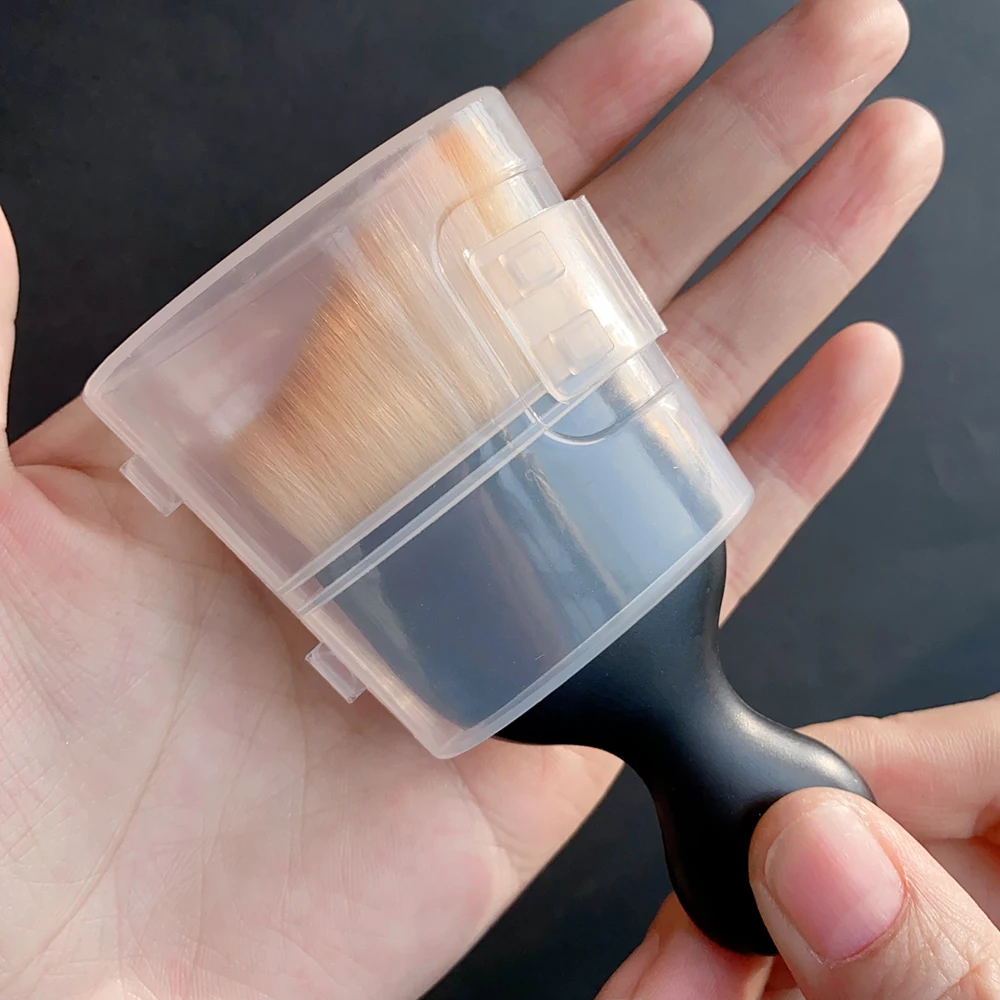 1 pçs multi escova de limpeza portátil ferramenta de limpeza alta densidade detalhe escova de remoção de poeira manicure/auto interior escova de poeira
