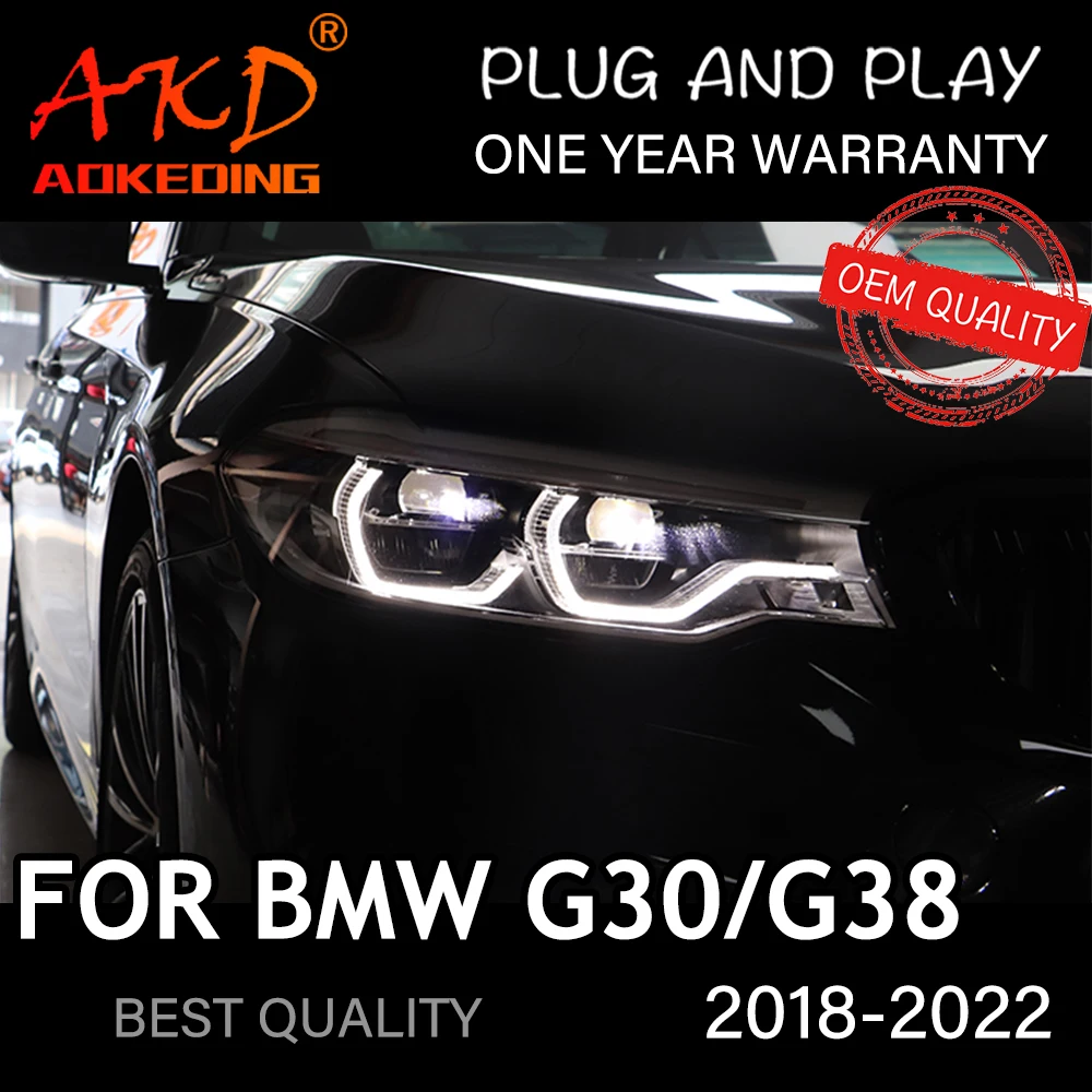 Reflektor do samochodu BMW G30 2018-2022 M5 LCI typu автомобильные товары LED DRL Hella soczewki ksenonowe Hella H7 G38 akcesoria samochodowe