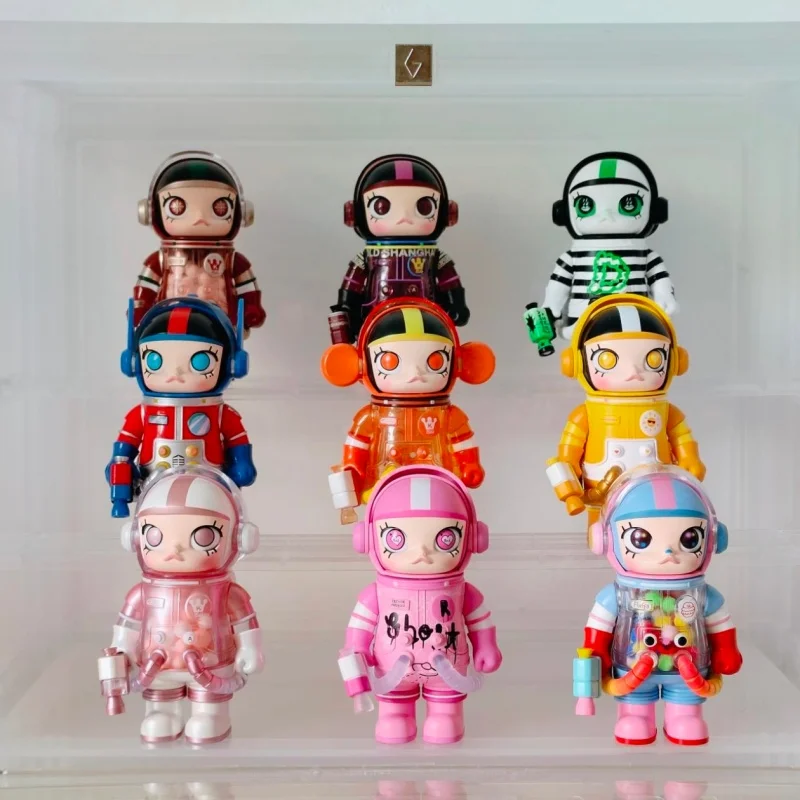 حقيقية Popmart ميجا سبيس مولي 100% الذكرى سلسلة V4 صناديق أعمى لطيف دمية العصرية لعبة سطح المكتب حلية Kawaii هدية