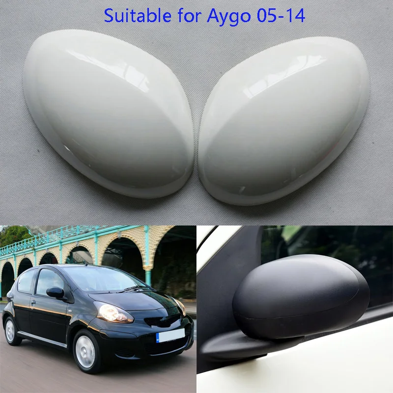 

Автомобильные аксессуары для Toyota Aygo 2005 ~ 2014, чехол для зеркала заднего вида, чехол для зеркала заднего вида, зеркальный корпус