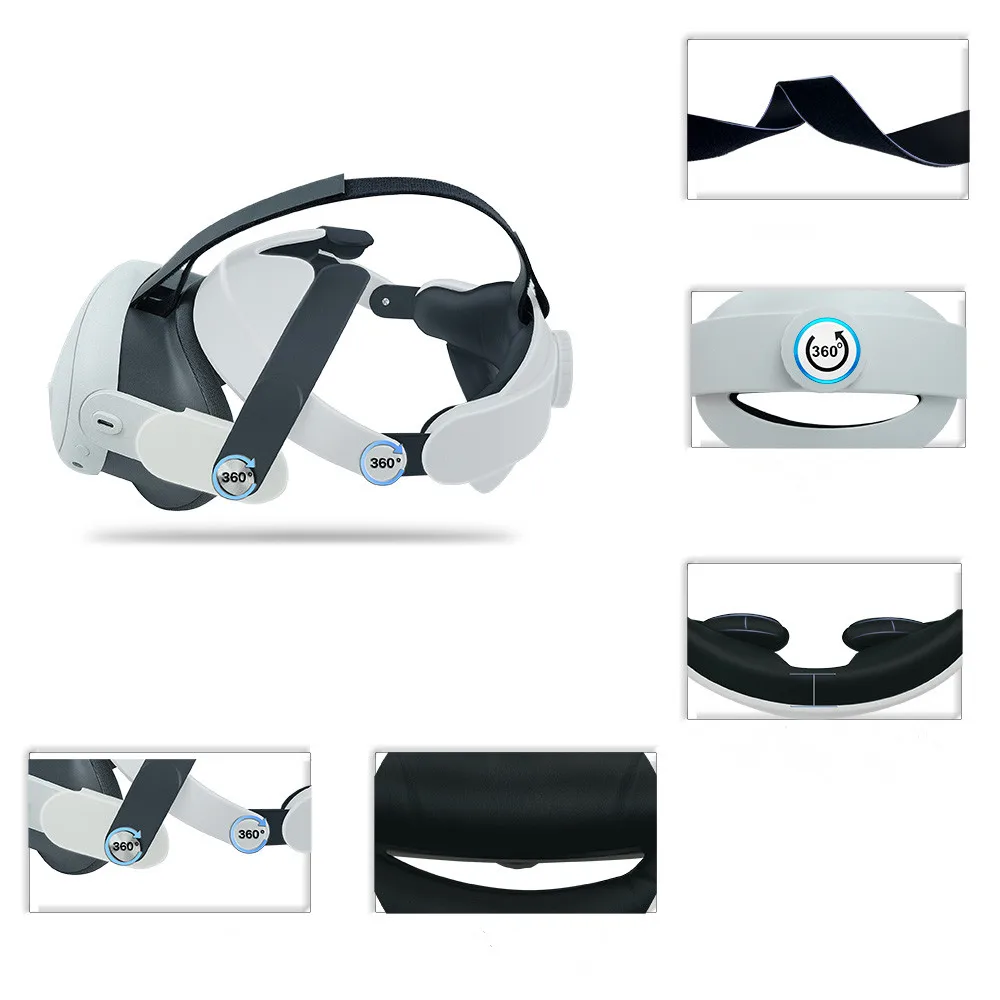 

The Newest Headband Adjustable Head Strap for Meta quest 3 VR Virtual Reality Glasses Accessories