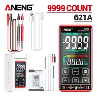 ANENG Multimetro Tester Transistor 9999 Counts True RMS Auto Smart Digital Multimeter Touch Screen Range DC/AC 10A Meter 621A