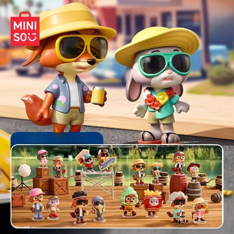 جديد MINISO Zootopia 2 تمويه شريك سلسلة صندوق أعمى تحصيل نموذج دمية أنيمي عمل أرقام اللعب الهدايا المد صندوق غامض