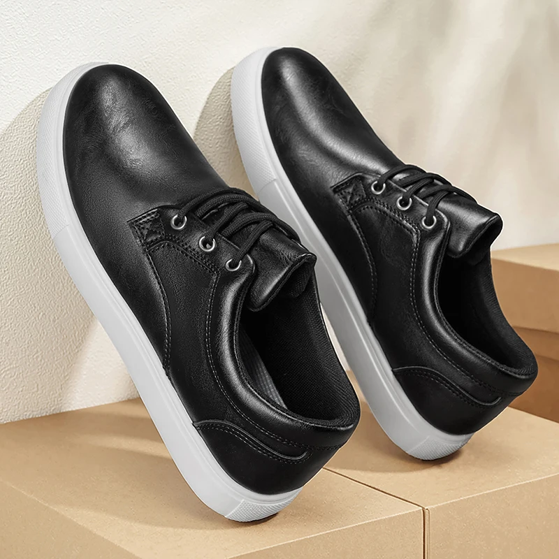 Bequeme Skateboard-Schuhe für Herren - Niedrig Geschnittene Outdoor-Training-, Wander- und Camping-Sneaker für Alle Jahreszeiten – Detail 5