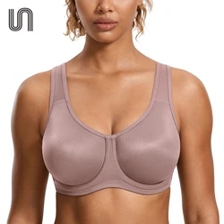 Reggiseni sportivi da donna traspiranti Solid Plus Curve Gym Fitness Workout Underwire Activewear Sportwear top Yoga