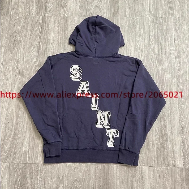 Purple Saint ANGEL Hoodie Men Women Oversize Hooded Pullover