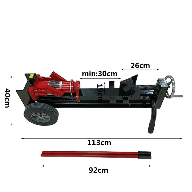 1pcs Adjustable hand wood  threaded rod hydraulic cutter for easy movement firewood processor