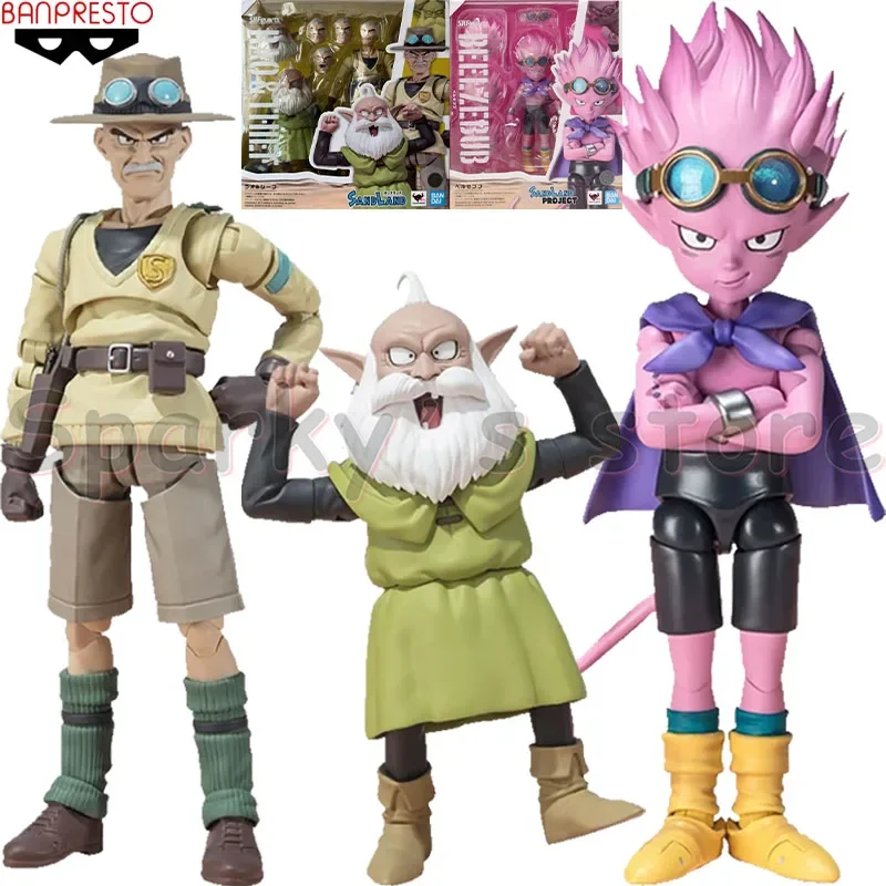 Bandai Original S.H.Figuarts SAND LAND Anime Figure BEELZEBUB Rao Thief Action Figure Toys for Boys Girls Kids Birthday Gifts