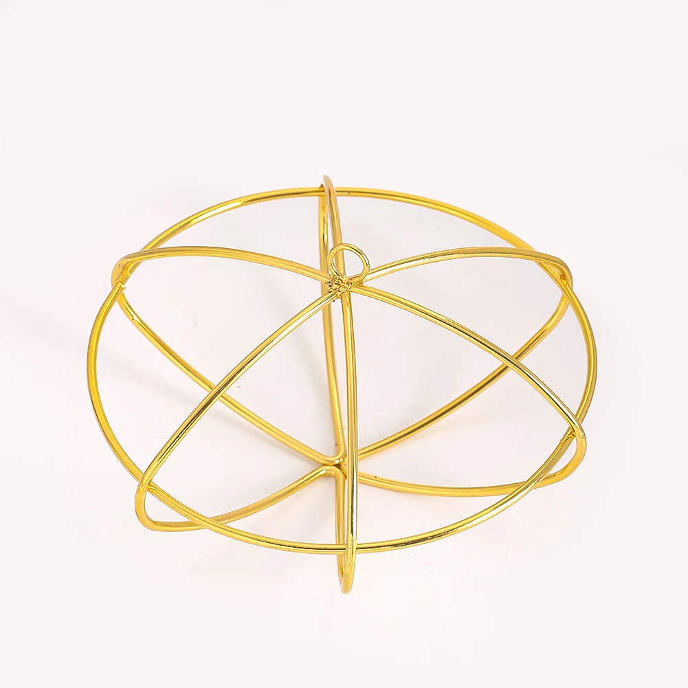 Geometric Wire Sphere Ornament Modern Metal Decorative Ellipsoid Home Office Centerpiece Wedding Party Decoration Accessories