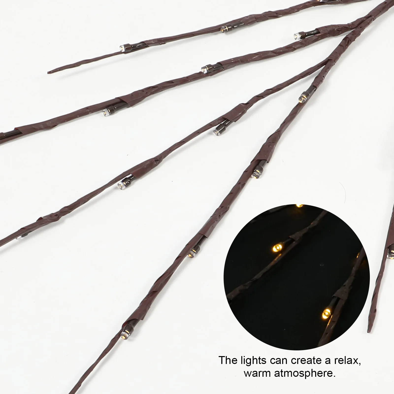 

Simulative Tree Branch Light Lamp 20 Warm White Lamps Elegant Decorative Night Light for Christmas Home Party Branch Lights