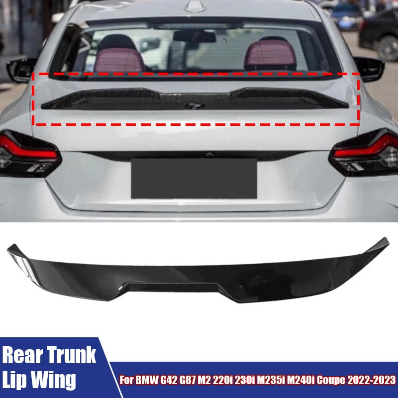 

Спойлер на крыло заднего багажника автомобиля, аксессуары для модификации автомобиля, подходит для BMW G42 G87 M2 220i 230i M235i M240i Coupe 2022-2023