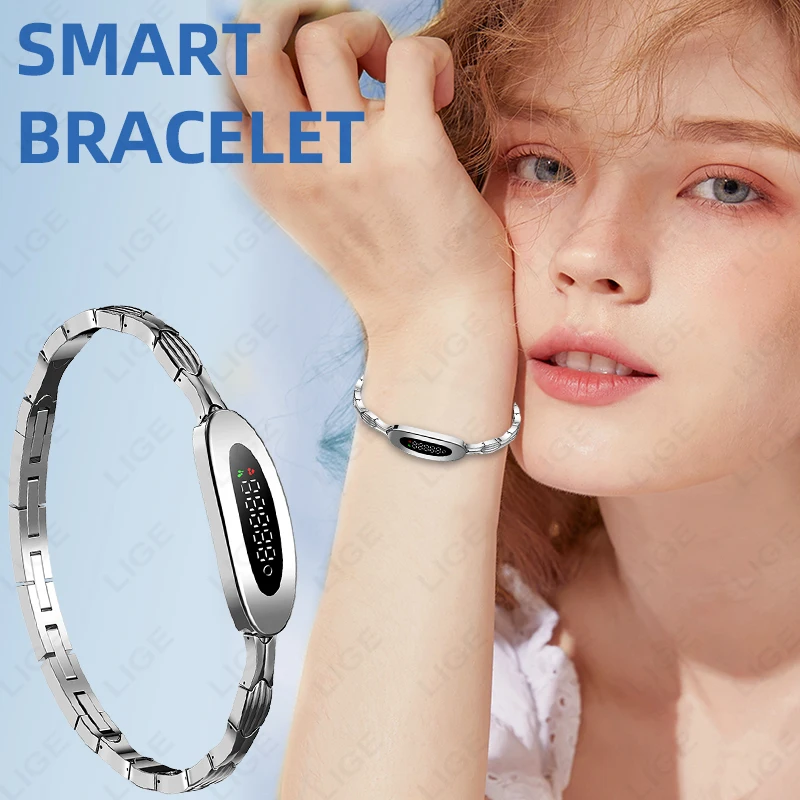 

LIGE IP68 Waterproof Sports Wristband Health Activity Fitness Tracker Smart Bracelet Men Women Heart Rate Blood Oxygen Monitor