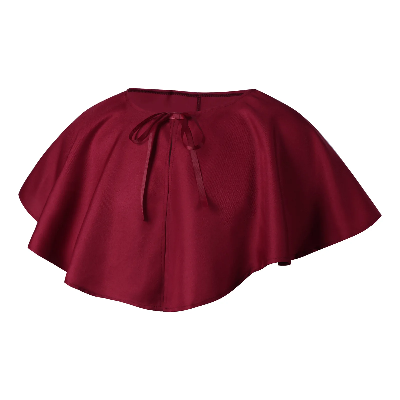 2025 جديد أوروبا والأمريكية القرون الوسطى القوطية الرجعية الدانتيل متابعة قصيرة كيب مصاص دماء الشيطان كيب للجنسين هالوين ملابس تنكرية للحفلات #1