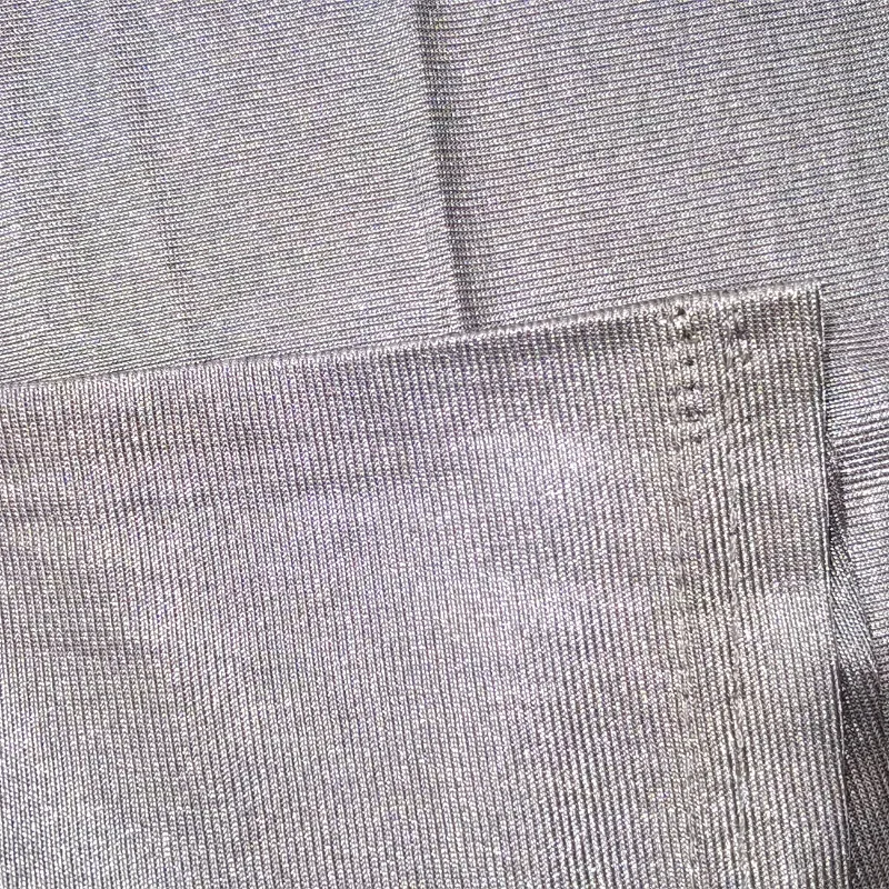 Conductive Silver Fiber Stretchy T-Shirt Antibacterial EMF/EMI/RF Blocking Anti-radiation Faraday Fabric Undershirt Soft