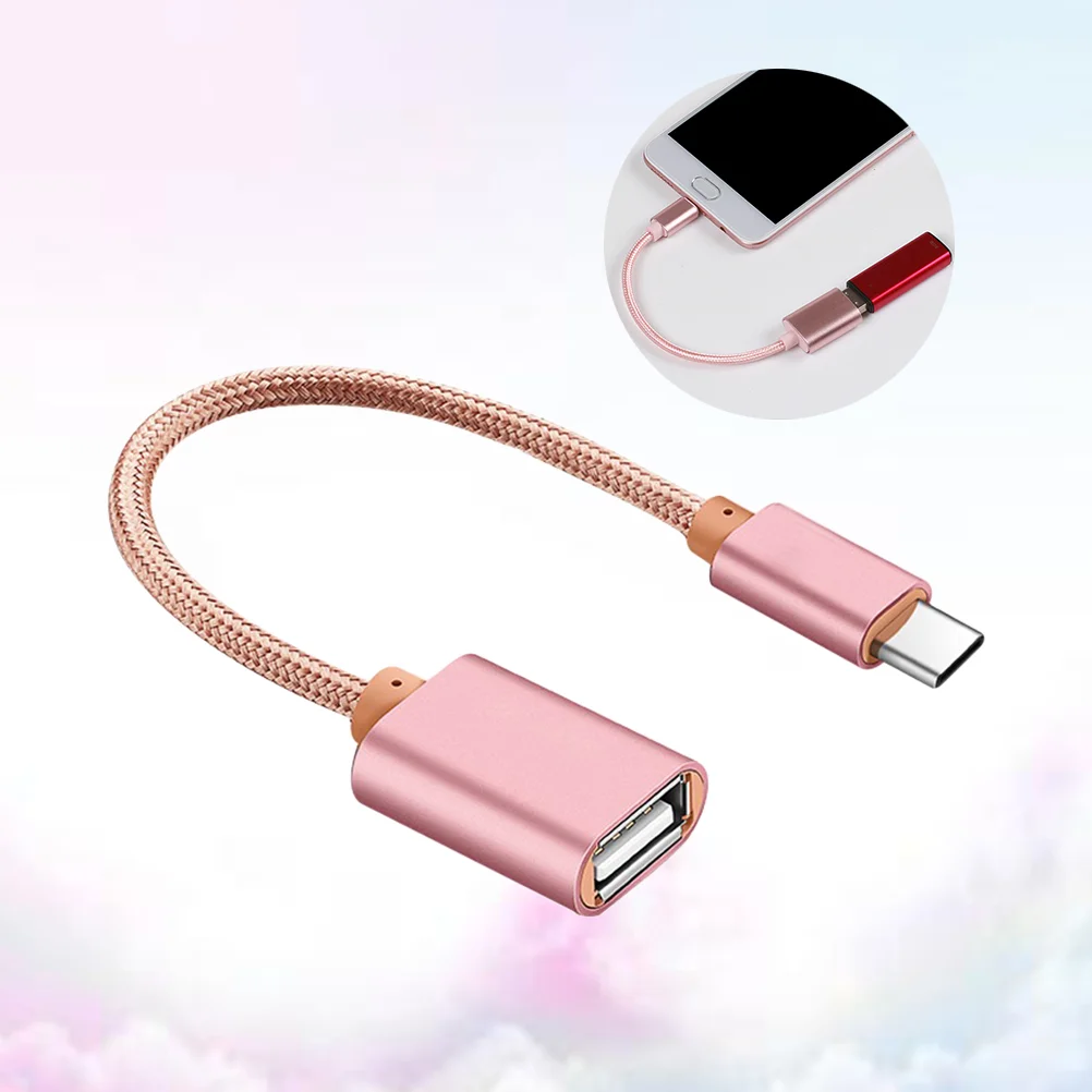 OTG Cable Type-C To USB 20 Connect Cable Adapter(Silver) USB Adapter Type-c Adapter Type-c to USB Adapter