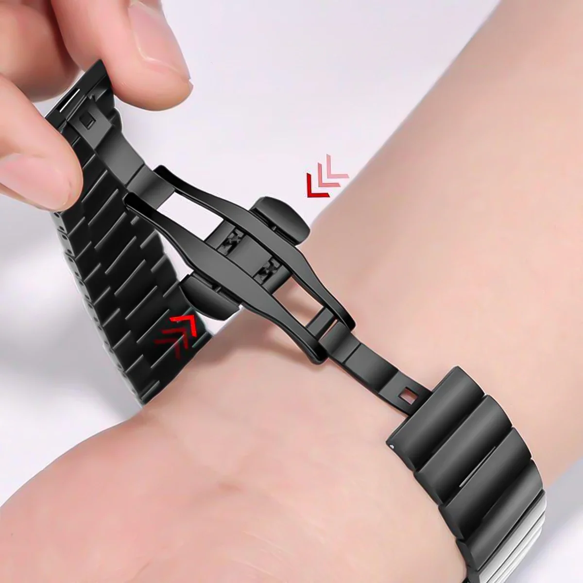 화웨이 워치핏 4/핏 4Pro용 울트라 케이스+스테인리스 스틸 밴드, 화웨이 워치핏 3용 보호 쉘 메탈 스트랩으로 변경