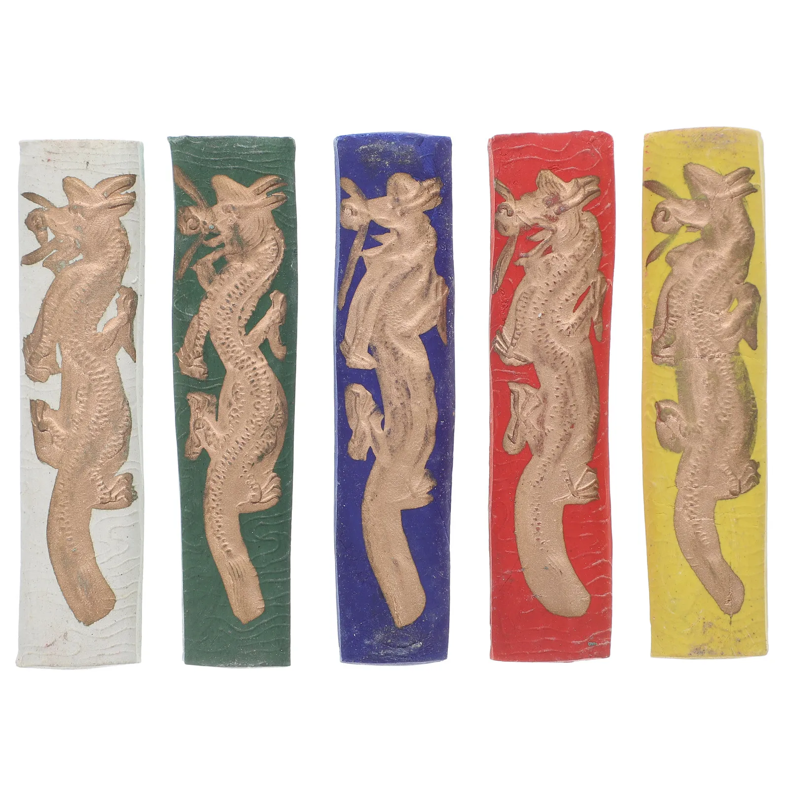 5Pcs Chinese Calligraphy Ink Sticks Traditional Painting Ink Blocks for Practice Writing Drawing Art Natural Handmade Black