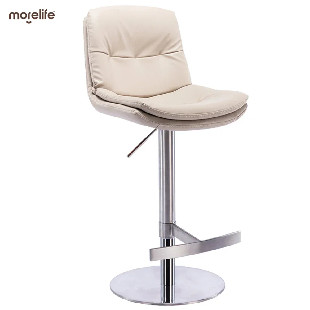 

Modern Bar Stools for Kitchen Adjustable Height Swivel Bar Chairs with Backrest Adjustable Height Sturdy Metal Frame Chair Bar