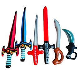 PVC Balloon Inflatable Pirate Knife Toy Sword Simulation Activity Props Birthday Party Decoration Small Gift Baby Bath