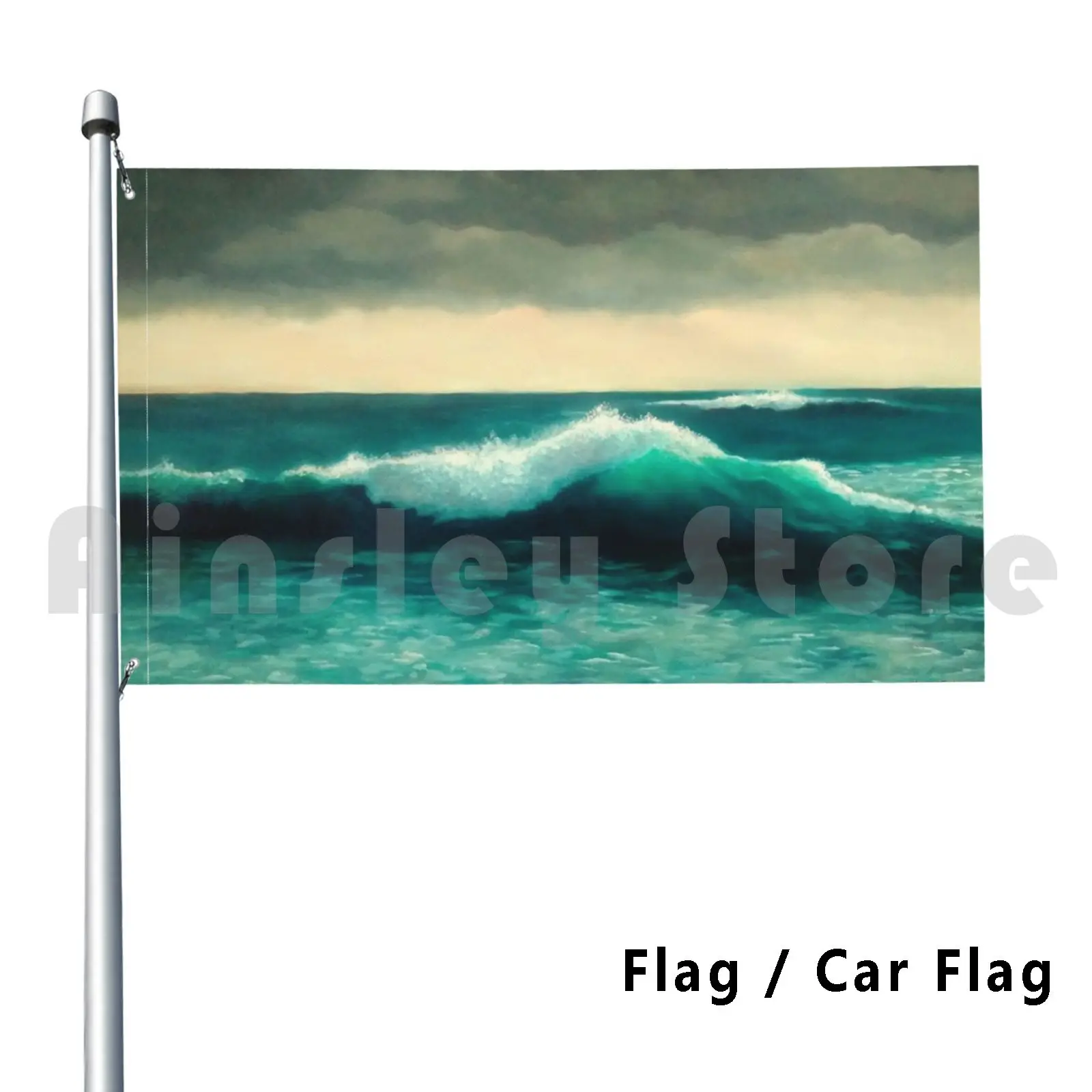 Big Ocean Wave , Seascape , Painting , Water , Sea Outdoor Decor Flag Car Flag Ocean Wave Waves Seascape Sea Water Rough
