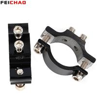 Handlebar Cycling Clip Clamp Bike Flashlight Torch Mount Dual M5 M6 Mounting Screw LED Head Front Light Holder Clip CNC Optional