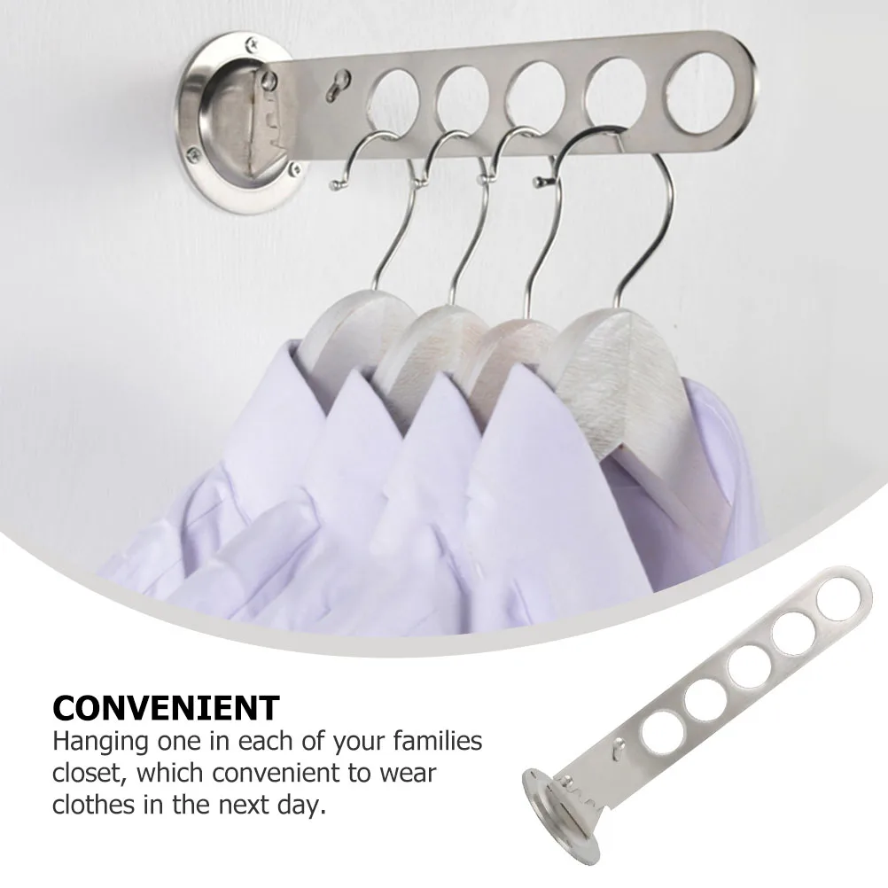 

Wall-mounted Clothes Rack Storage Organizer Closet Hanging Racks Hanger Wardrobe