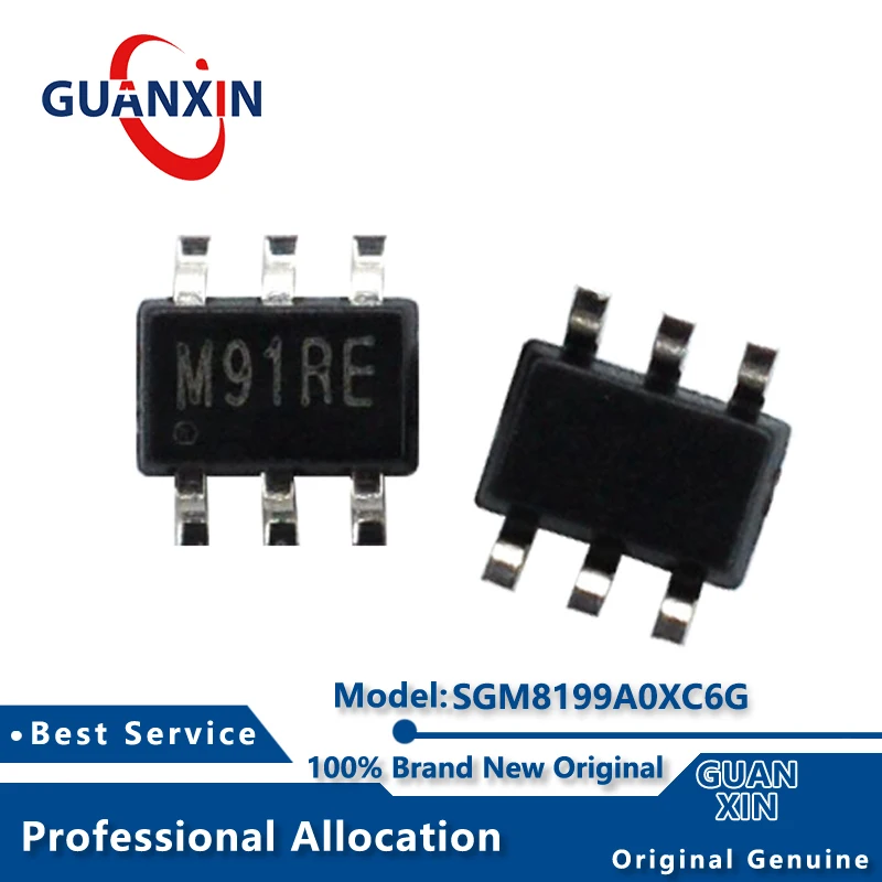 

100% New Electronic SGM8199A0XC6G SGM8199A0XC6G/TR Marking M91RE SC70-6 SGM8199