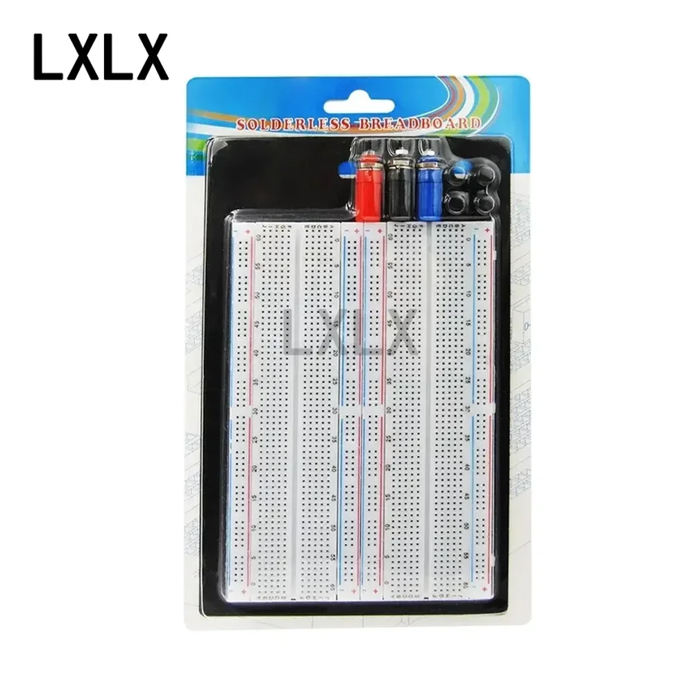 1pcs ZY-204 Solderless Breadboard Protoboard SYB-1660 4 Bus Test Circuit Board Tie-point Male to Male Dupont Line Cable DIY KIT