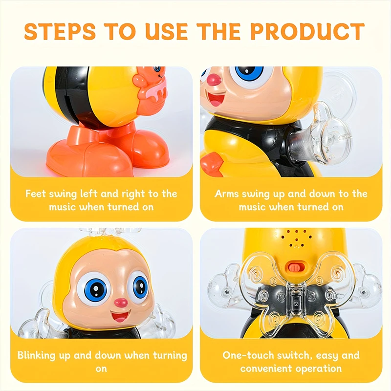 ألعاب النحل الراقصة الكهربائية للأطفال، أضواء الموسيقى المتأرجحة، ألعاب المهرجانات، هدايا للأولاد والبنات