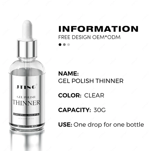 Imagen 2 del producto JTING 1/3/5/10pcs 30ml Gel Transparente Adelgazante para Esmalte de Uñas 30G, Gel Adhesivo Mezclado para Uñas, Suministros Profesionales para Salón de Uñas