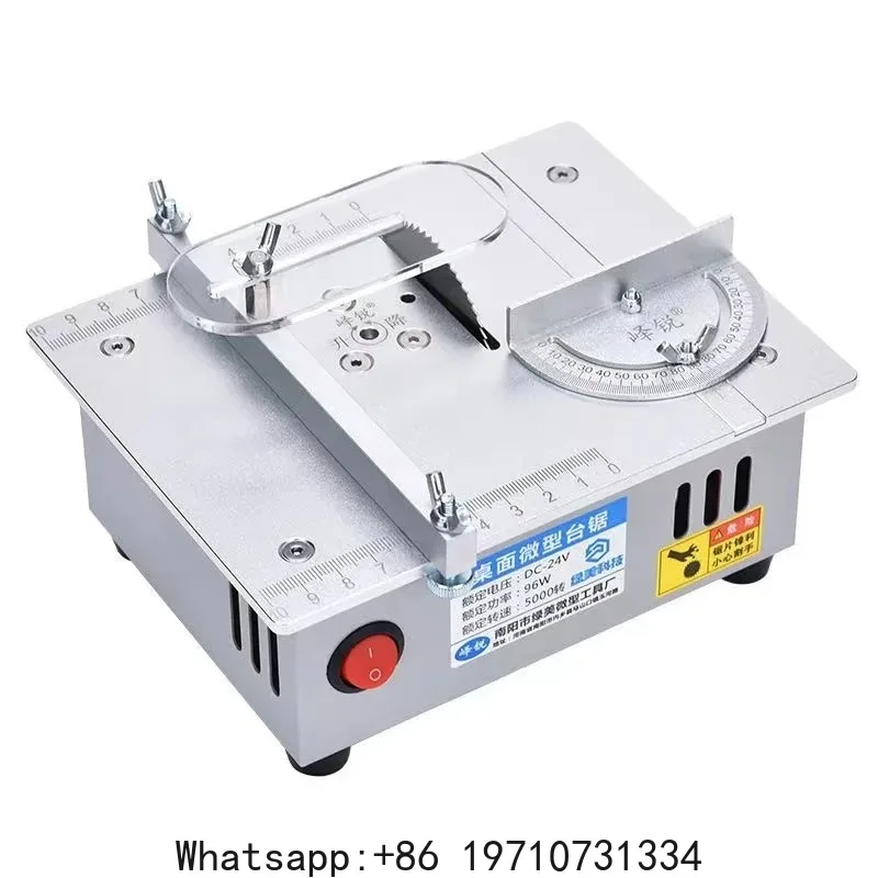 New 96W Mini Desktop Saws Multifunction Table Saw Woodworking Bench Lathe Cutter Machine Small Household DIY Cutting Tool S3 S2