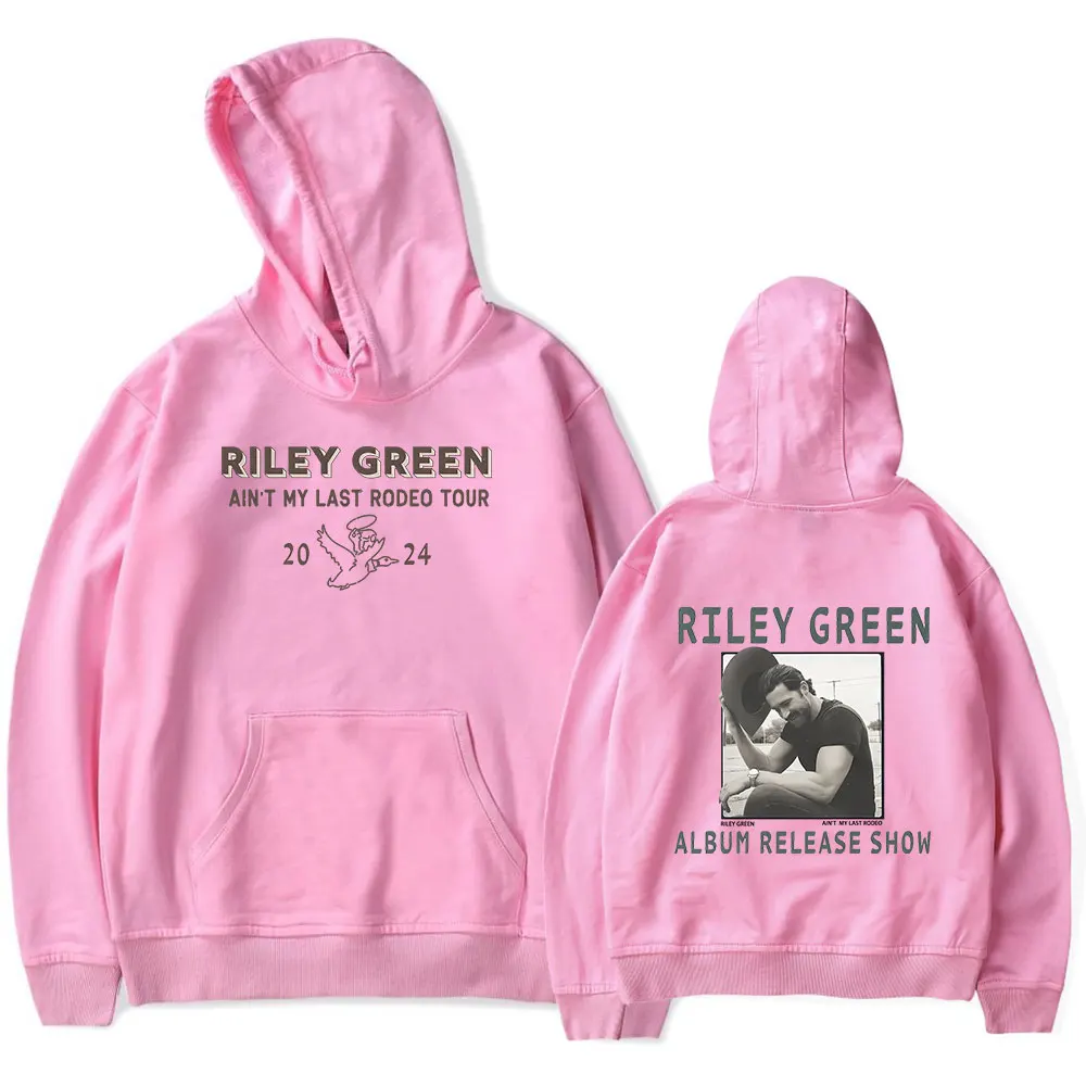 riley green merch ain't  my last rodeo tour hooded  men drawstring hoodies sweatshirt  music fans Hip Hop pullover