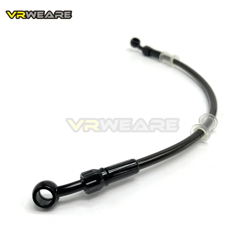 Motorcycle Brake Hose Stainless Steel Braided Brake Line with 360 Degree Rotatable banjo Fit for ATV Pit Dirt Street Racing Bike