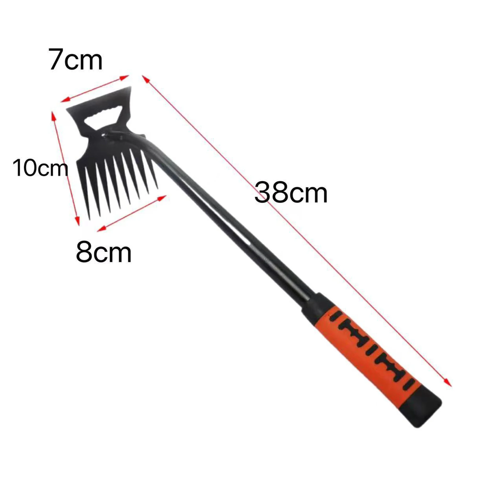 Metal Weed Cleaning Shovel 2 In 1 Garden Rake Stainless Steel 5/6/8/11 Teeth Dual Headed Weeding Tool For Gardening Weeding Tool image 6