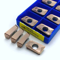 100% Hoge Kwaliteit APMT1135PDR YBG205 APMT160408PDER YBG205 Carbide Inserts APMT1604 APMT1135 Roestvrij Staal Frezen Inserts