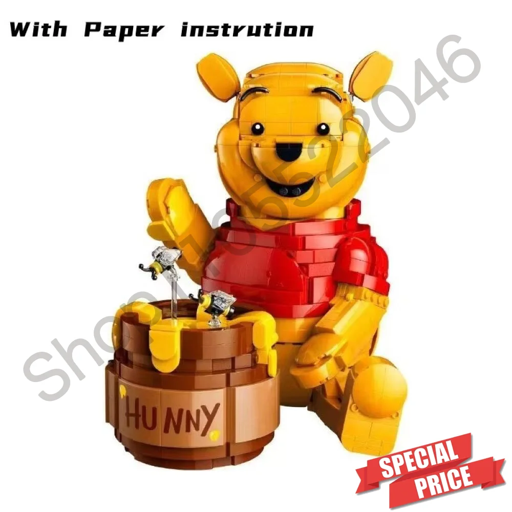 Super popular 1399pcs  Bricks Winnie The Pooh Building Blocks Cartoon Movie Bear Model Assemble for Christmas Gifts