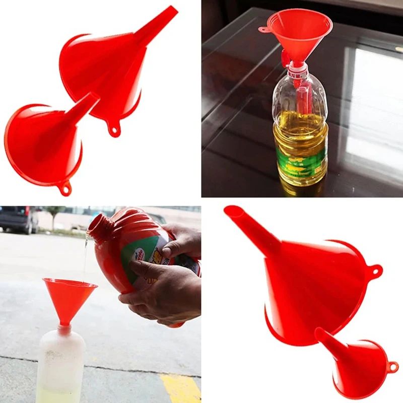 Plastic Funnel Set For Car Oil Gas And Fluids Auto Home Kitchen Function Plastic Funnel Home Lab