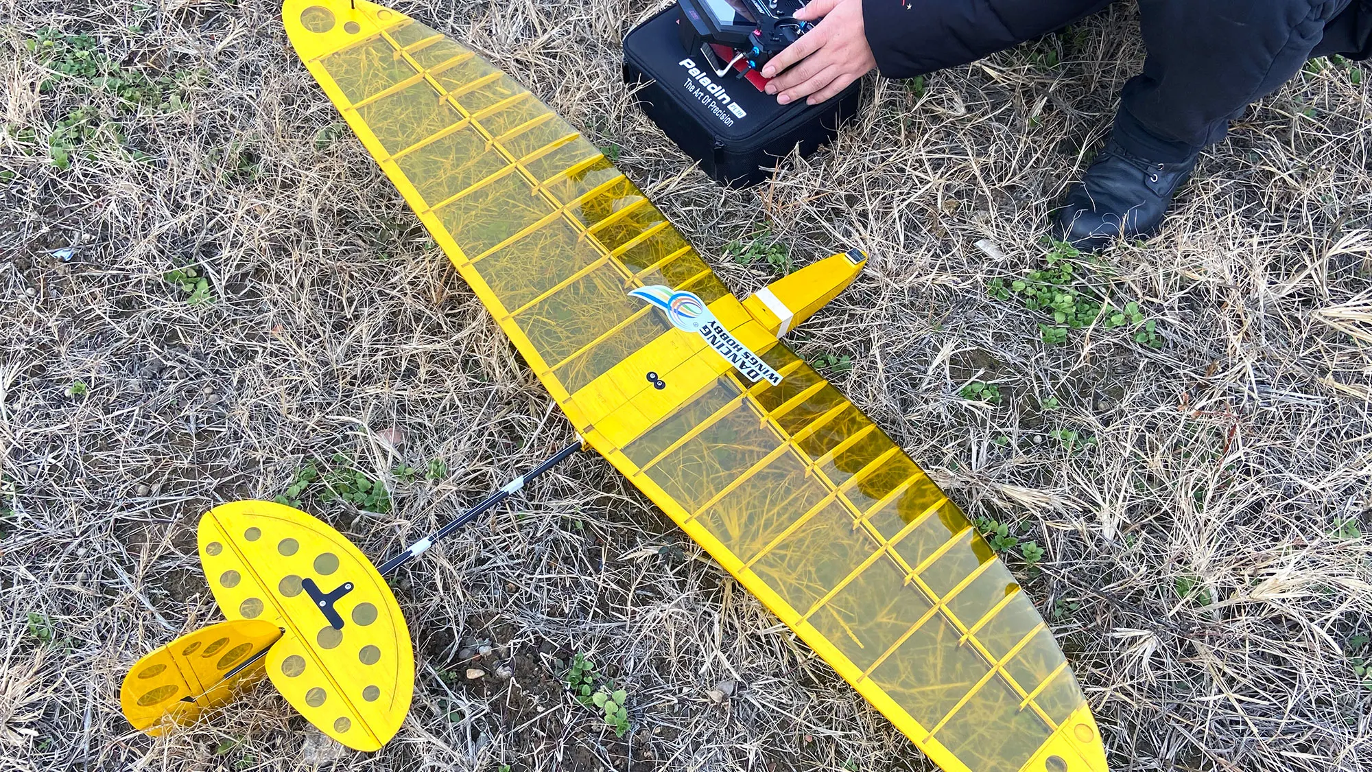 Diskus Start segel flugzeug Balsawood dlg Kit fd12 1200mm(47 '') Flügels pann weite Wind runner Kit Balsaholz Modellbau satz – Detail 15