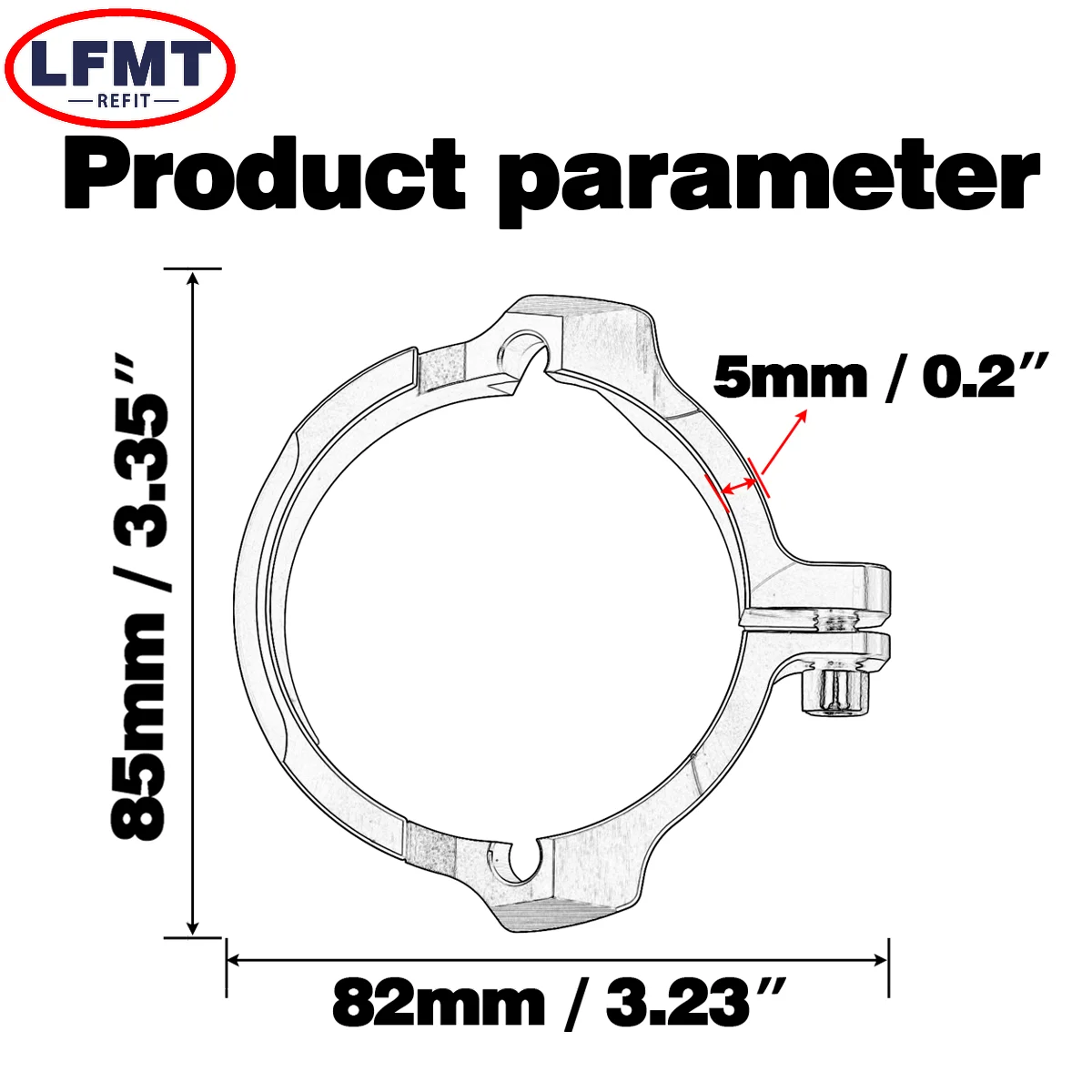 Motocross CNC Exhaust Tip Muffler Pipe Clamp Flange Guard For KTM EXC XC SX XCW TPI Six Days 250 300 Husqvarna TE TC TX GasGas