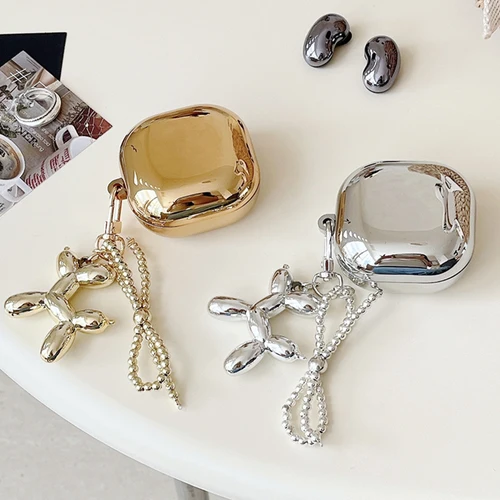 삼성 갤럭시 버즈 2 프로, 갤럭시 버즈 FE, 갤럭시 버즈 2, 갤럭시 버즈 프로, 갤럭시 버즈 라이브용 럭셔리 도금 이어폰 케이스  Best5