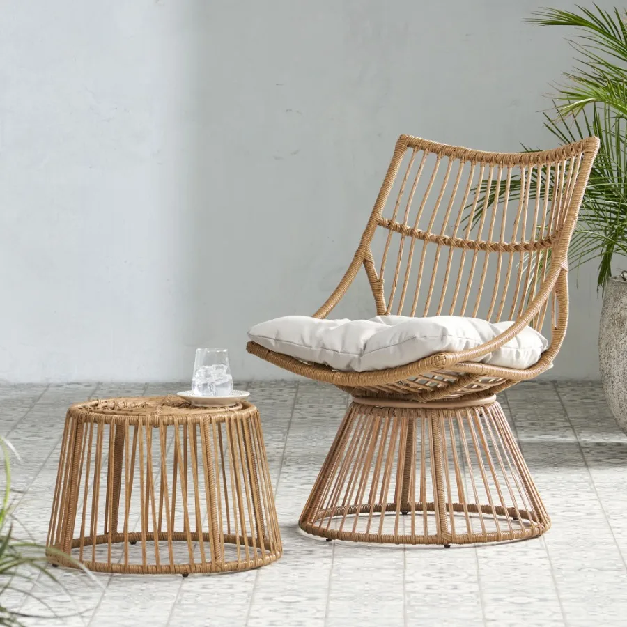 

ELAINE CHAIR and SIDE TABLE