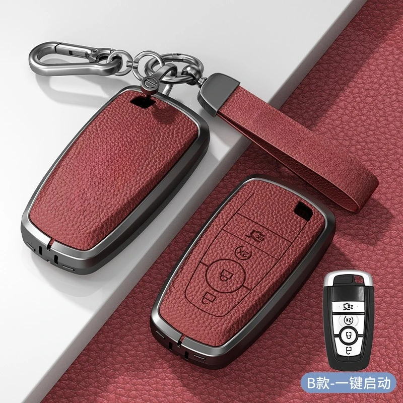 

Men's Minimalist Design Suitable for Ford Mustang Keycase 2015/16/17 Special Mustang Metal Key Protection Case