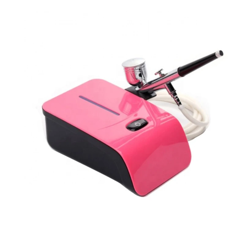 Wholesale Portable Face Painting Nail Tattoo Makeup Mini Airbrush Kit Air Compressor Machine Set