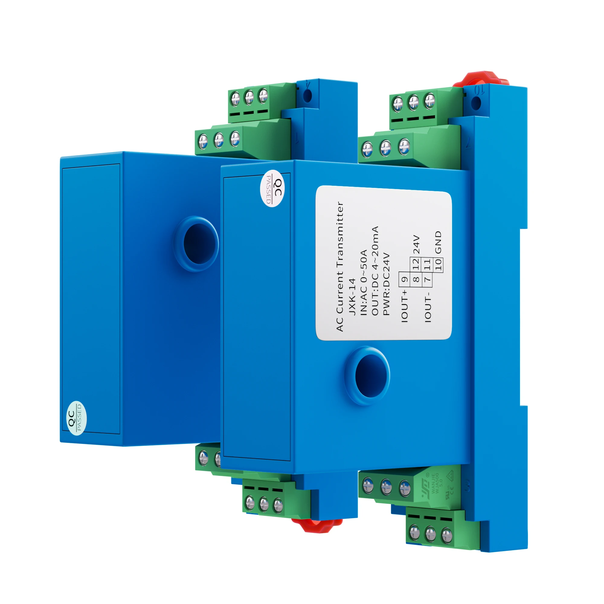 Imagem -02 - Sensor de Corrente Transdutor de Relé 5a 10a 20a 50a 100a 200a 420ma 010v Rs485 12 mm Transmissor ac dc